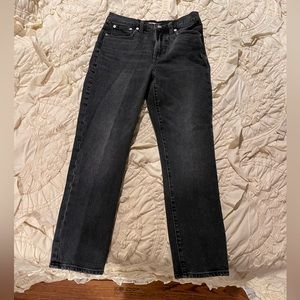 Madewell Straight Leg Grey Jeans
